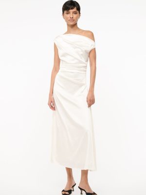 PHARE SILK DRESS | IVORY