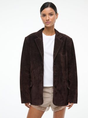 NATALIE SUEDE JACKET | ESPRESSO