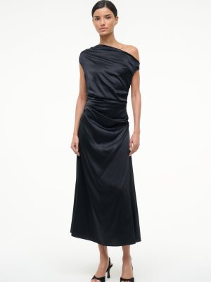 PHARE SILK DRESS | BLACK