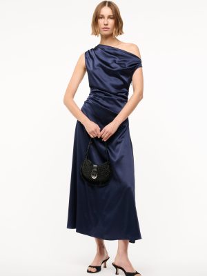 PHARE SILK DRESS | NAVY