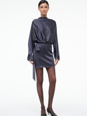 PHOEBE SILK MINI DRESS | NOCTURNE