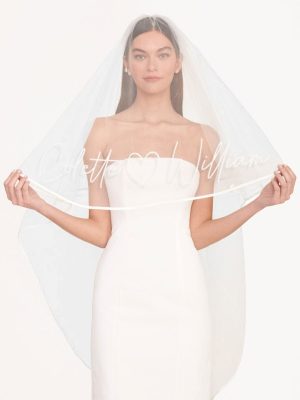 CUSTOM EMBROIDERED VEIL