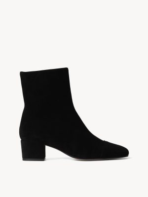 AIMEE SHORT BOOT | BLACK SUEDE