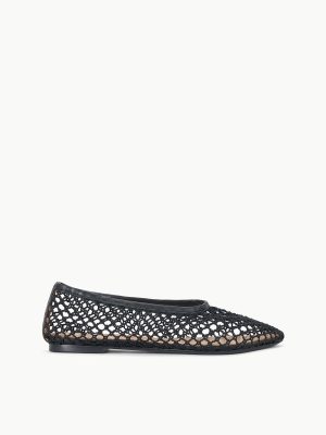 ALBA BALLET FLAT | BLACK NETTING
