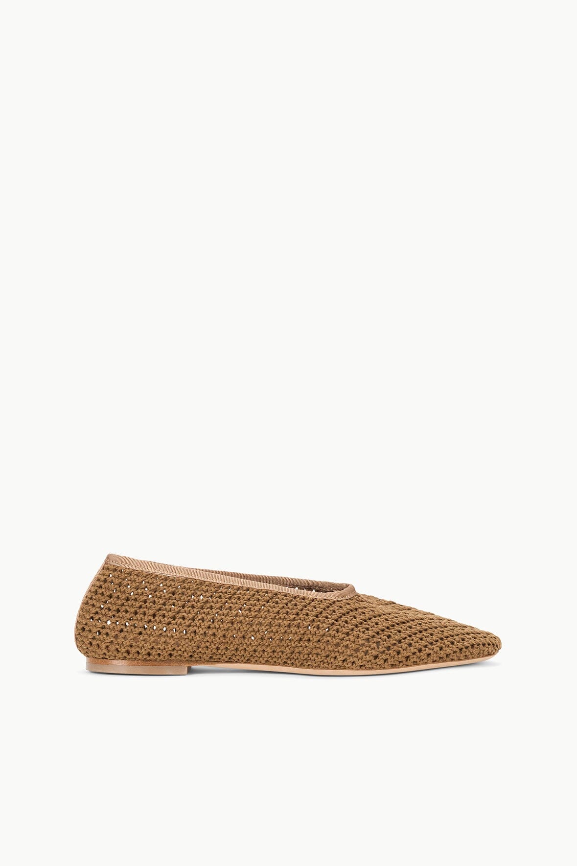 ALBA BALLET FLAT | CAMEL CROCHET