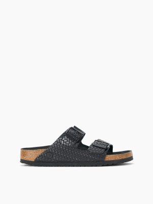 BIRKENSTOCK ARIZONA WOVEN EMBOSSED SANDAL | BLACK