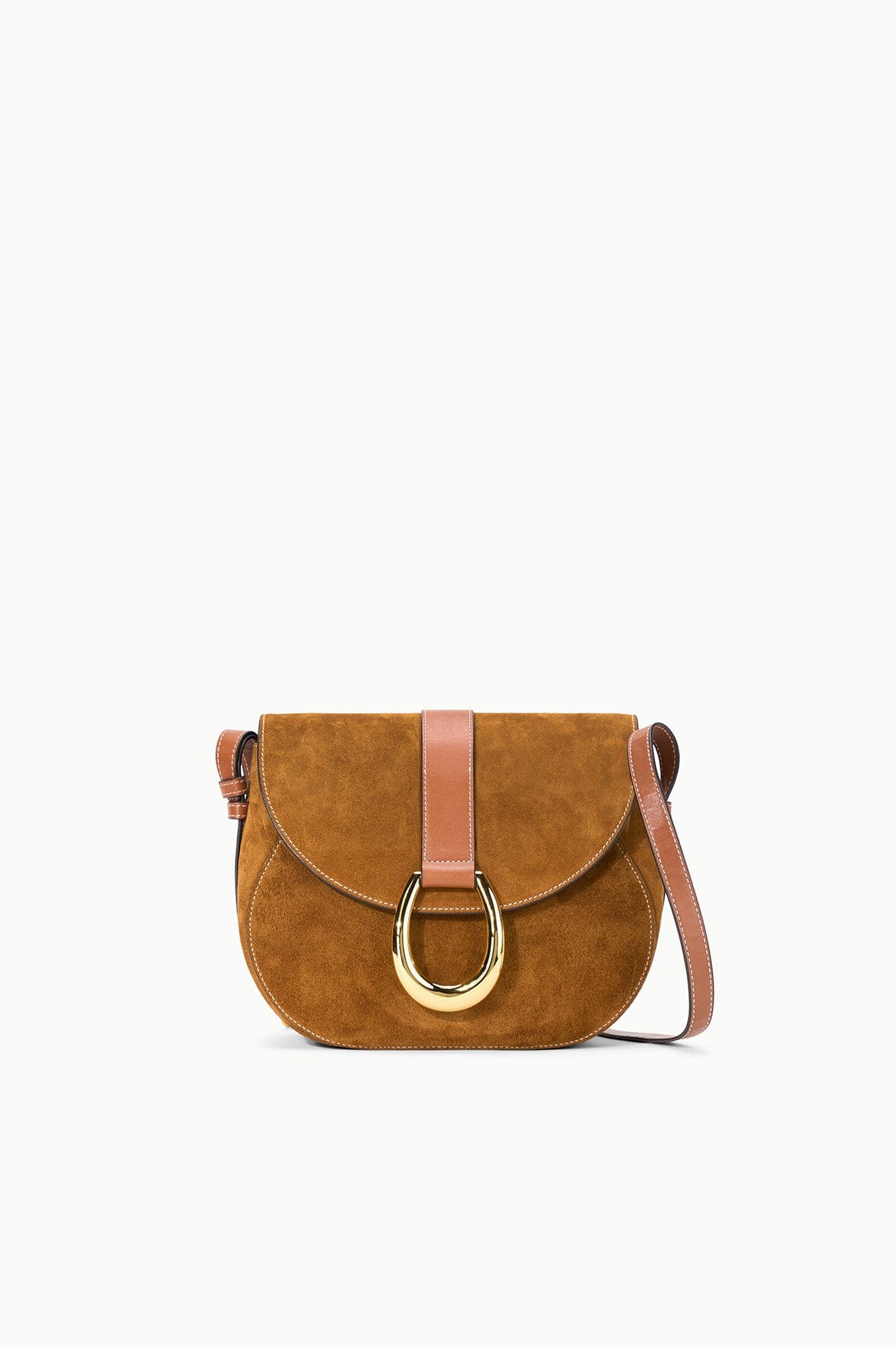 BELLA SADDLE BAG | TAN SUEDE