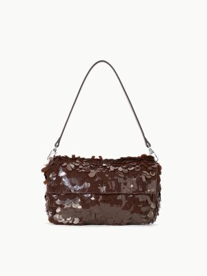 TIMMY SHOULDER BAG | CACAO SEQUINS