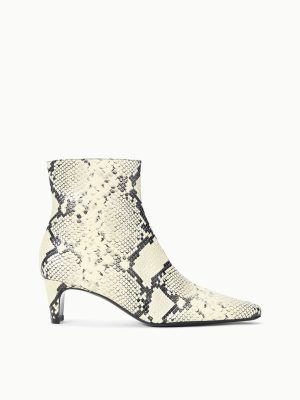WALLY ANKLE BOOT | WHITE SNAKE
