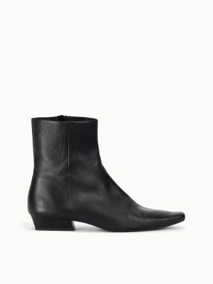 WALLY FLAT ANKLE BOOT | BLACK