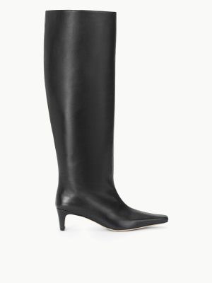 WIDE SHAFT WALLY BOOT | BLACK